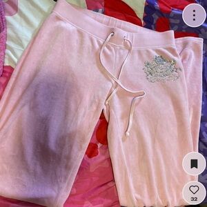 MAJOR ISO Baby Pink Juicy Couture Track Pants